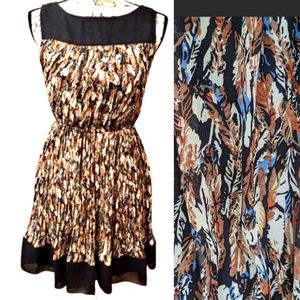 Sleeveless Boho Dress bohemian print A-line size S